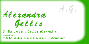 alexandra gellis business card